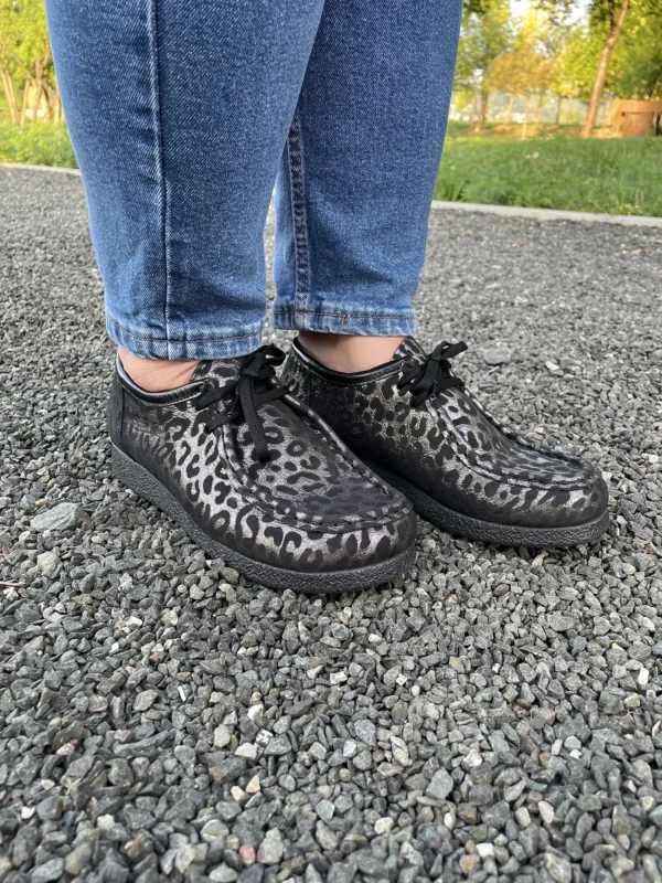 Sebago ženske cipele leopard dezen sivo-crna – prirodna koža, Jesen-Zima 2025 - Image 7