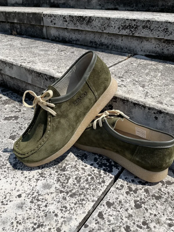 Sebago maslinasto zelene muške cipele od prirodne kože – Jesen Zima 2025 - Image 23