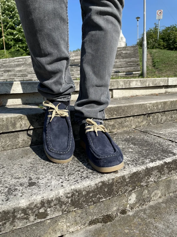 Sebago plave muške cipele Target model od prirodne kože – Jesen Zima 2025 - Image 5
