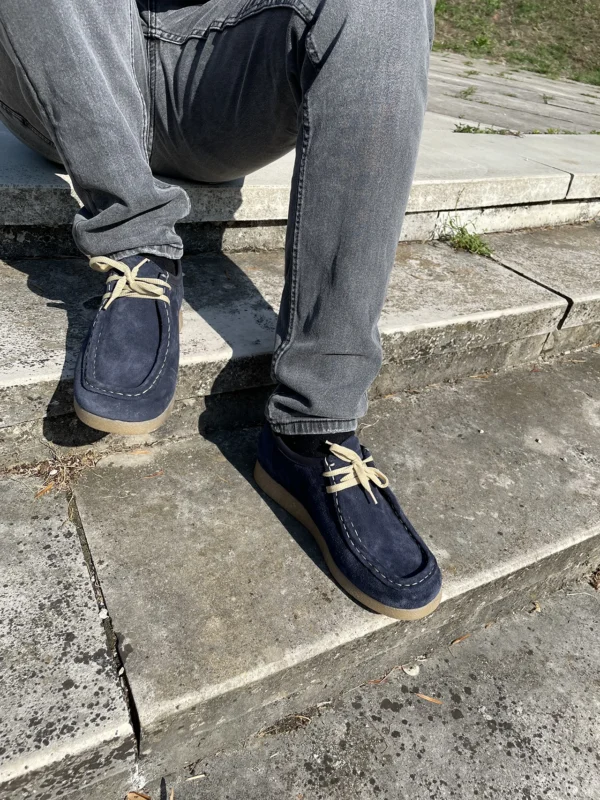Sebago plave muške cipele Target model od prirodne kože – Jesen Zima 2025 - Image 13