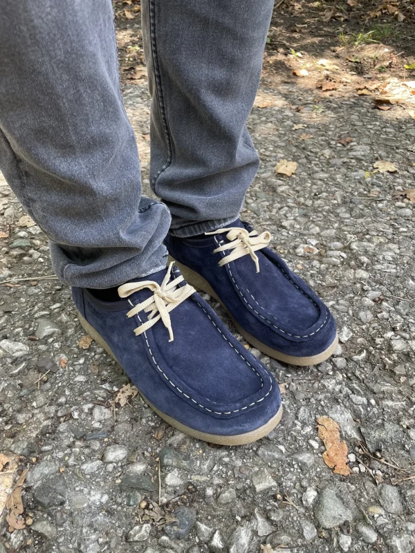 Sebago plave muške cipele Target model od prirodne kože – Jesen Zima 2025 - Image 7