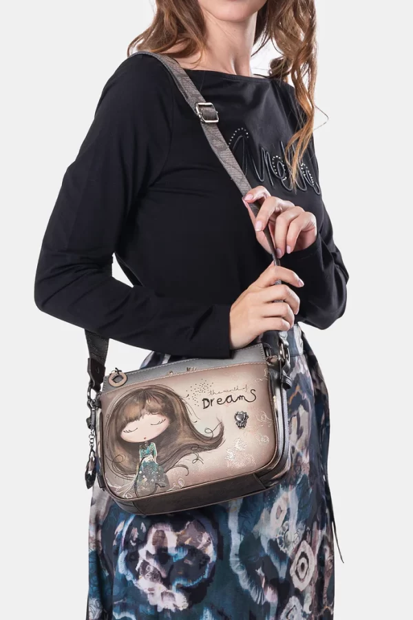 Anekke torba preko ramena, Real medium crossbody torba, Anekke torba