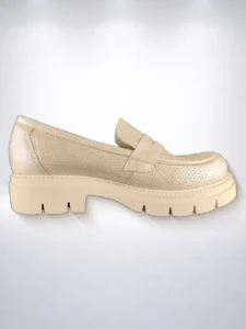 Bež ženske loafer cipele sa memory foam uloškom - 41