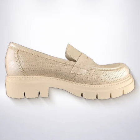 Bež ženske loafer cipele sa memory foam uloškom