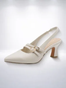 Marco Tozzi slingback cipele krem sa petom - 36