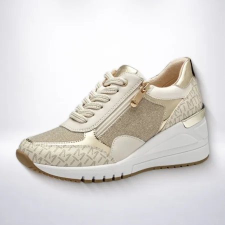 Marco Tozzi ženske patike cream comb platforma