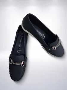 Marco Tozzi kožne ženske mokasinke - Plave - 36