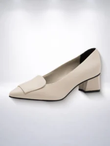 Marco Tozzi bež salonke sa blok petom - 36