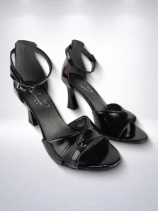 Ženske sandale s potpeticom Donna Line - Crne - 36