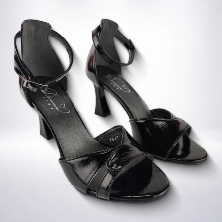 Ženske sandale s potpeticom Donna Line - Crne